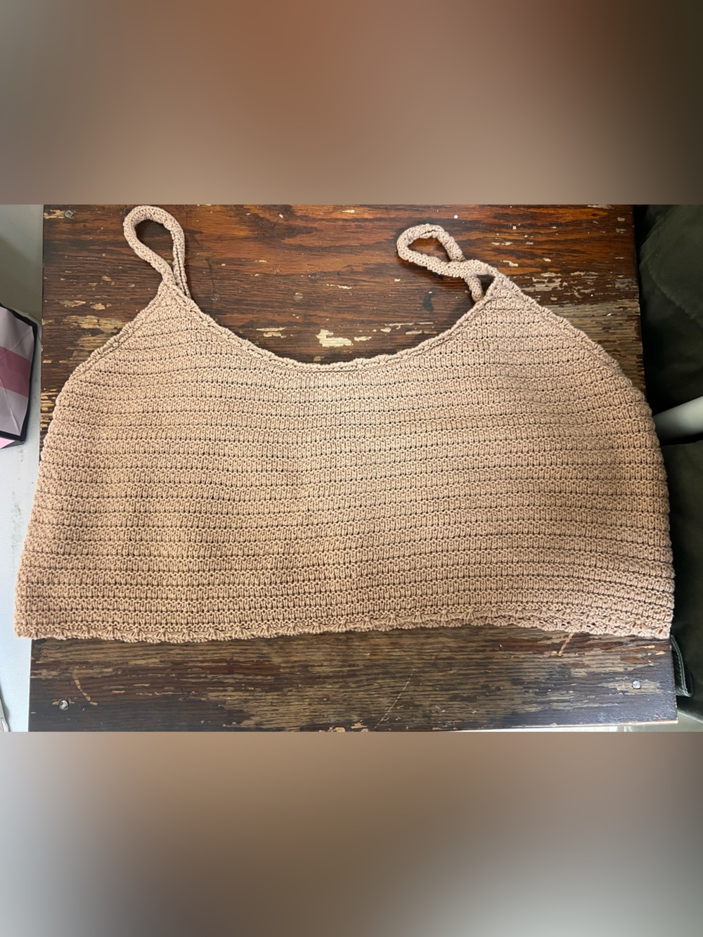 Aerie Crochet lined crop top XXL